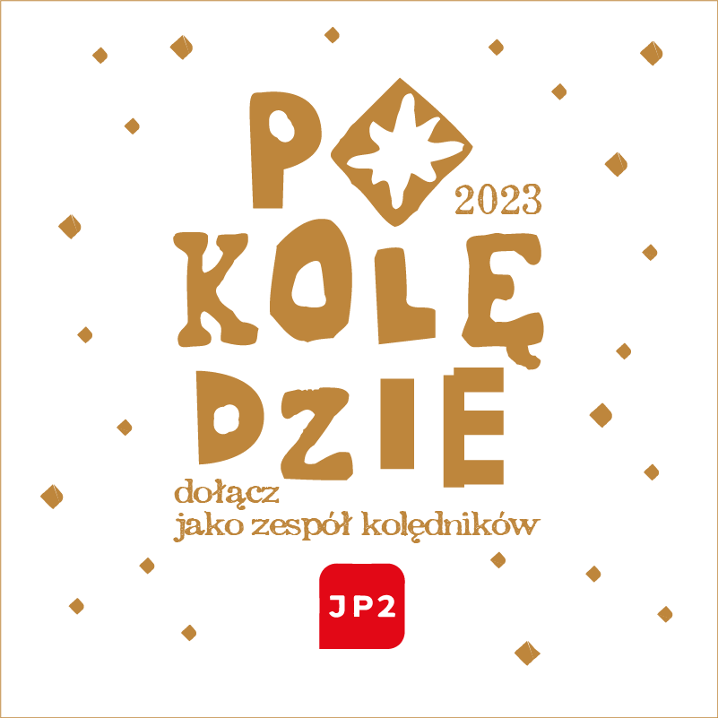 Grafika akcji "PoKolędzie" z napisem "Dołącz jako zespół kolędników".